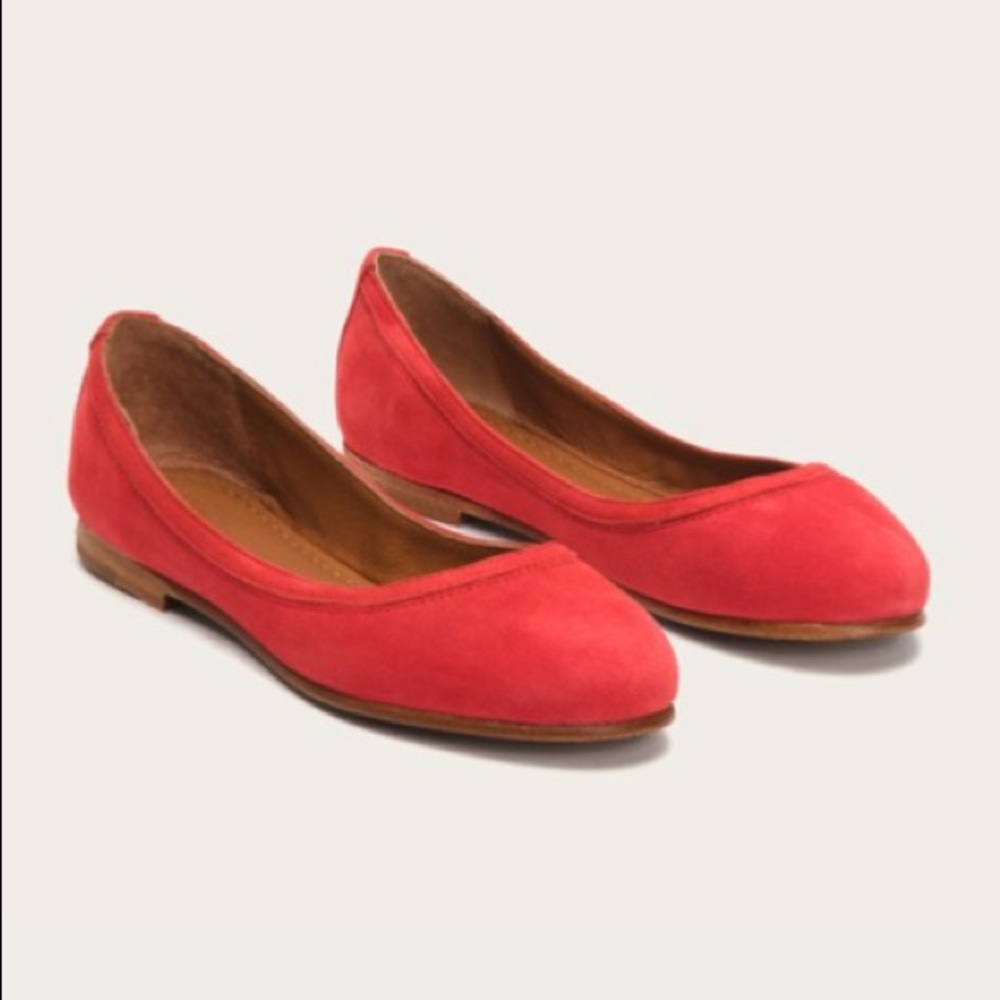 NWT Frye Carson Suede Ballet Flat Sundance, 8.5